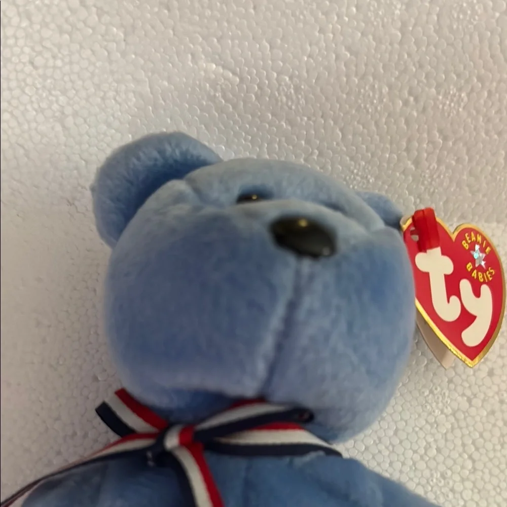 Ty Blue Teddy BearAmerican Flag - Picture 4 of 8